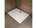 Receveur de douche blanc 160*80*3cm rectangulaire, Extra-plat, Manteau Mobiliercosy, bac à douche anti-dérapant Modèle Classique