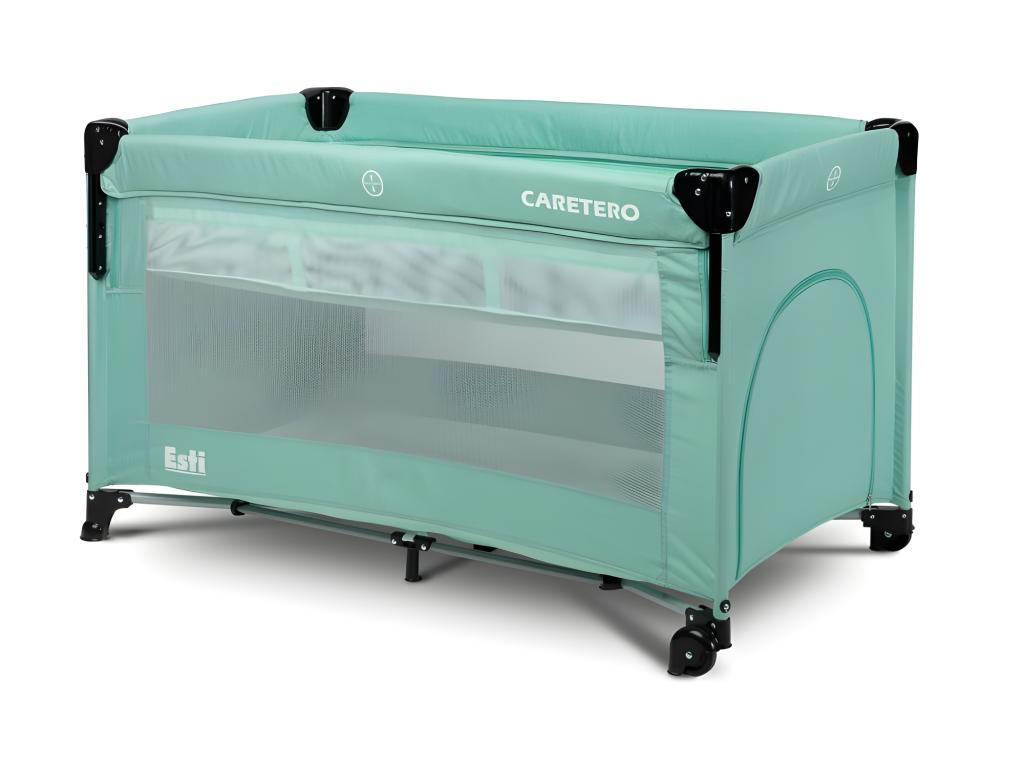 Lit parapluie de voyage sur roues Decoepure et sac de transport - Menthe