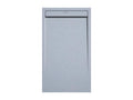 Receveur de douche Gris finition Ardoise Decozola SMART grille de couleur - 170x90 cm