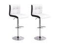 Lot de 2 tabourets de bar Decoessentielle Blanc