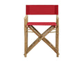 Chaises pliables de directeur lot de 2 Rouge Mobiliercosy et tissu