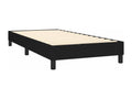 Lit à sommier tapissier avec matelas Noir 90x190 cm Tissu