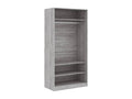 Garde-robe Cheneclair gris 100x50x200 bois d'ingénierie