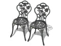 Chaises de Zenmobilier lot de 2 Aluminium coulé Vert