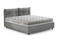 Lit double Doucezen Lit coffre avec revêtement en tissu Made in Italy Ouverture frontale avec matelas 160x190 cm inclus Gris