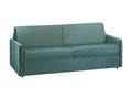 Canapé 4 places convertible express en velours vert menthe - Couchage 160 cm - Matelas 22 cm Decoessentielle