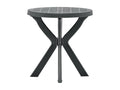 Table de Habitatdoux Anthracite Ø70 cm Plastique