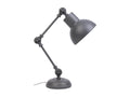 Lampe de bureau en métal gris 22x14x45h