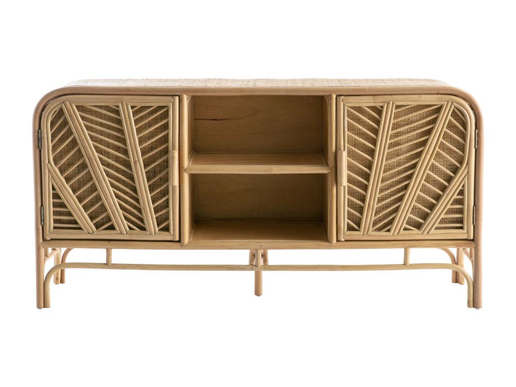 Buffet vintage en rotin 2 portes L150 cm GALON