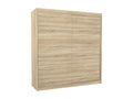 Armoire chambre adulte bois clair 2 portes coulissantes Decoepure 200cm