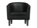Fauteuil noir similicuir