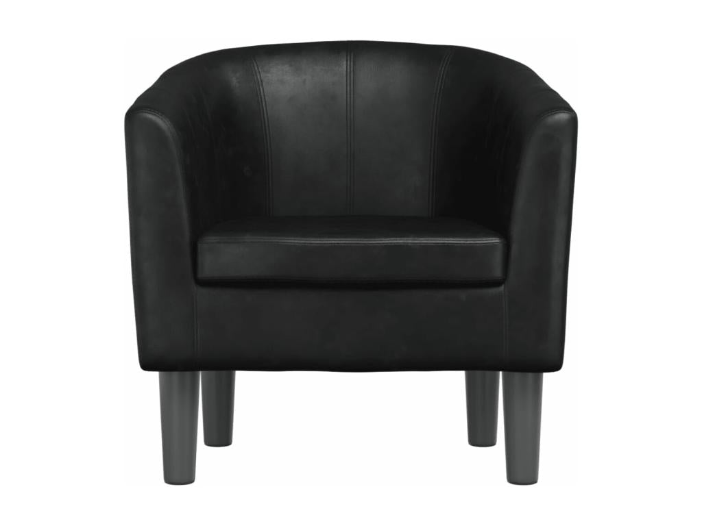 Fauteuil noir similicuir