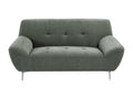 Canapé 2 places en tissu vert Homeepure
