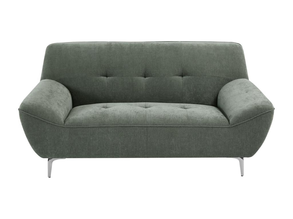Canapé 2 places en tissu vert Homeepure