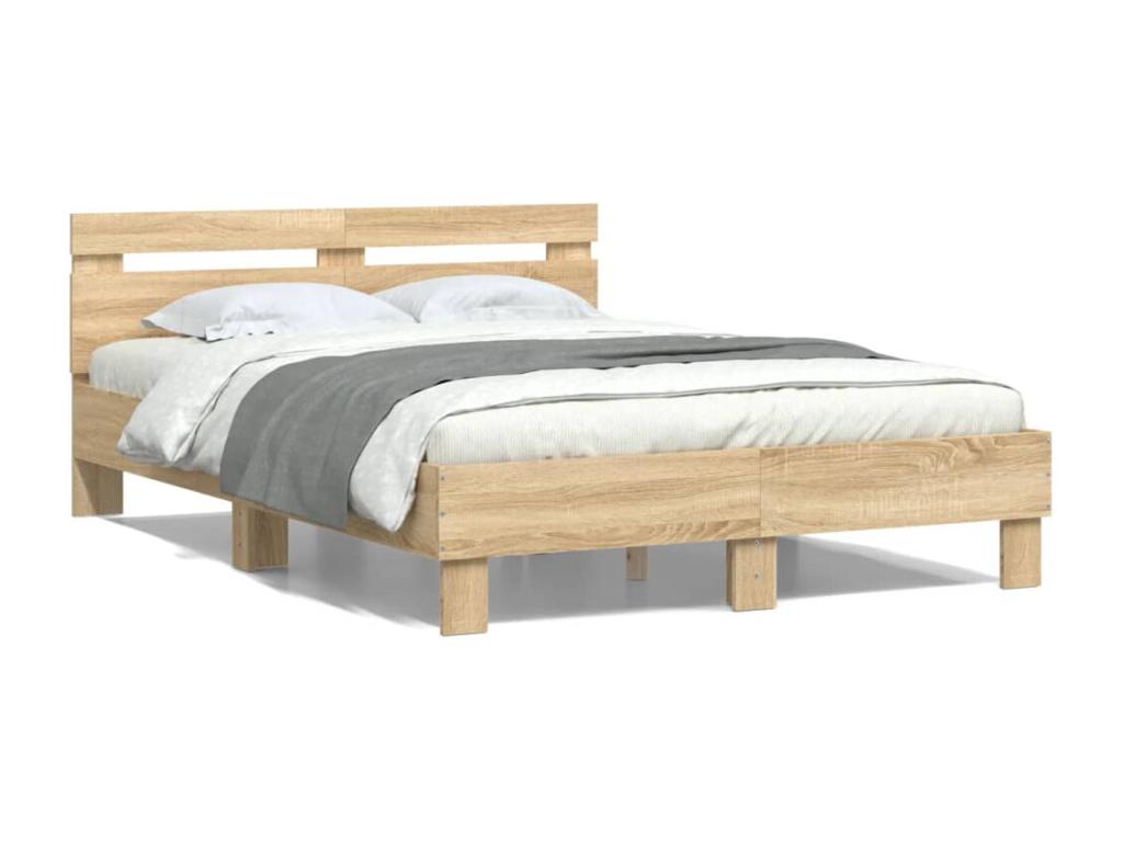 Cadre de lit sans matelas chêne Decoepure 120x190 cm
