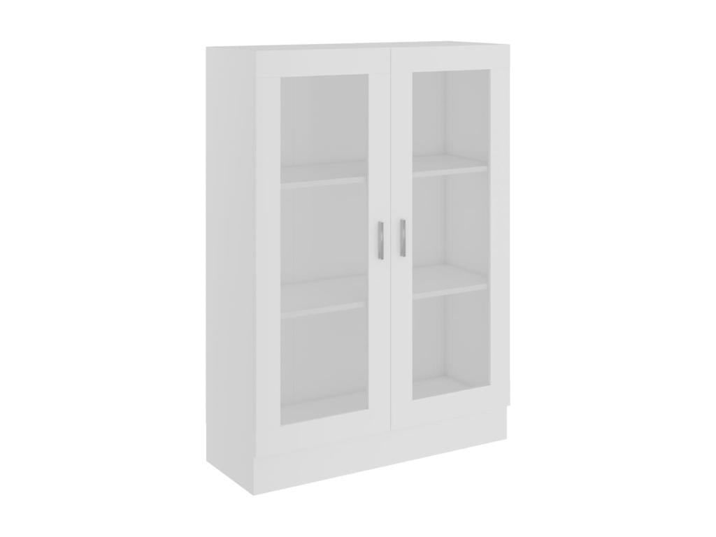 Armoire à vitrine Blanc 82,5x30,5x115 cm Aggloméré