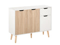 Buffet scandinave Parfaitemeuble chêne et blanc