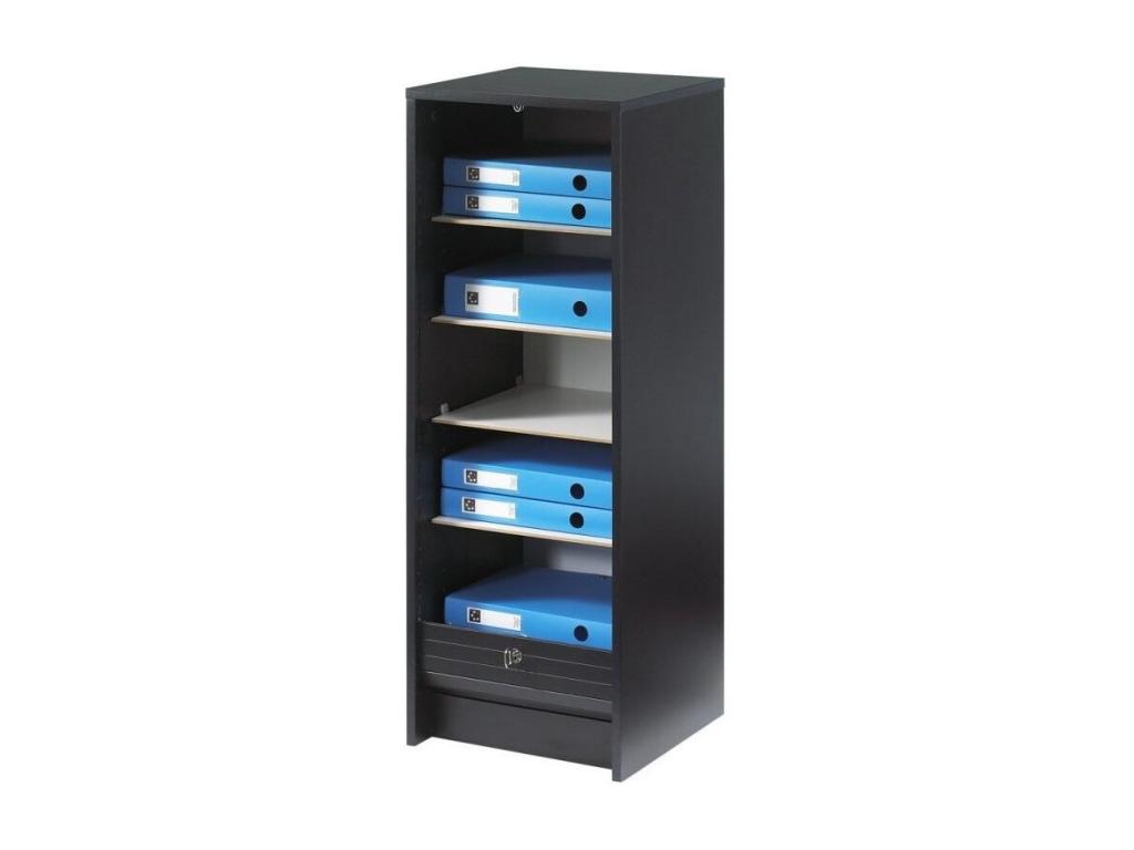 Classeur à rideau noir imprimé Mobilierdoux