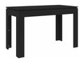 Table à manger Noir 120*60*76 cm Bois d'ingénierie