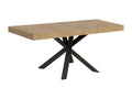 Table extensible 90*90/194 cm Mobiliercosy Premium dessus Chêne Nature pieds Anthracite